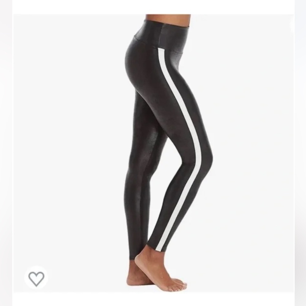 SPANX leather look black Leggings